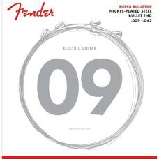 Струны для электрогитары Fender 3250L Super Bullets Nickel-Plated Steel 9/42