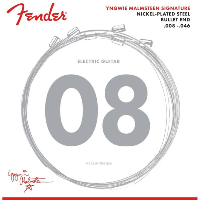 Струны для электрогитары Fender 3250YM Yngwie Malmsteen Signature Nickel-Plated Steel 8/46