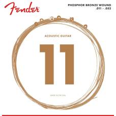 Струны для акустической гитары Fender 60CL Phosphor Bronze 11/52