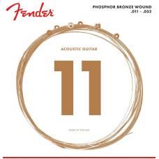 Струни для акустичної гітари Fender 60CL Phosphor Bronze 11/52