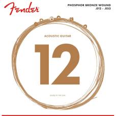 Струни для акустичної гітари Fender 60L Phosphor Bronze 12/53
