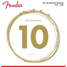 Струны для акустической гитары Fender 70XL 80/20 Bronze 10/48