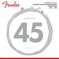 Струни для бас-гітари Fender 7150ML Pure Nickel Roundwound Medium Light Long Scale 45/100