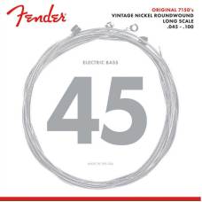Струны для бас-гитары Fender 7150ML Pure Nickel Roundwound Medium Light Long Scale 45/100