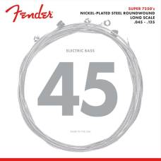 Струны для бас-гитары Fender 7250-5M Nickel Plated Steel Roundwound Medium 45/125