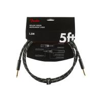 Кабель инструментальный FENDER CABLE DELUXE SERIES 5' BLACK TWEED