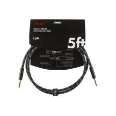 Кабель инструментальный FENDER CABLE DELUXE SERIES 5' BLACK TWEED