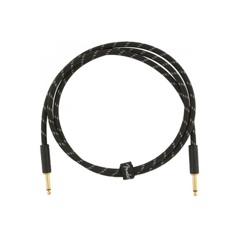 Кабель инструментальный FENDER CABLE DELUXE SERIES 5' BLACK TWEED