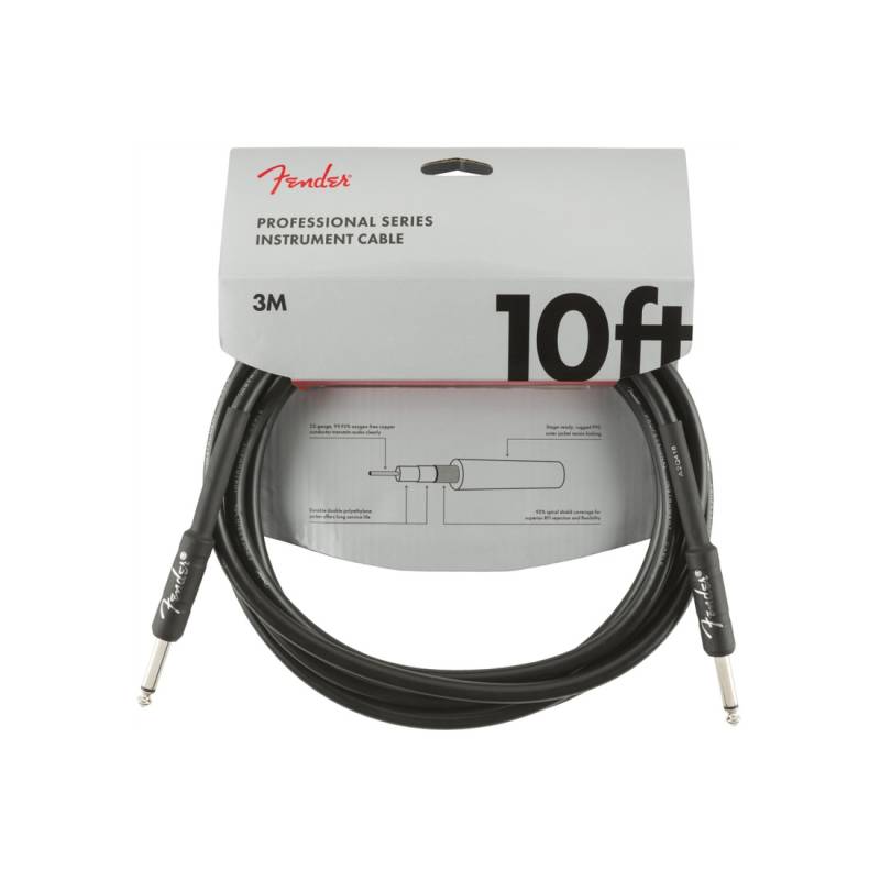 Інструментальний кабель FENDER CABLE PROFESSIONAL SERIES 10' BLACK