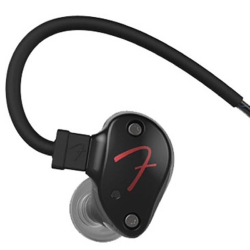 Fender Puresonic Wired Earbuds Black Metallic