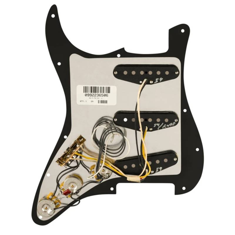 Пікгард зі звукознімачами FENDER PRE-WIRED STRAT PICKGUARD PURE VINTAGE '59 W/RWRP MIDDE