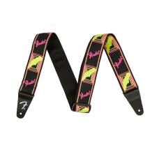 Ремінь для гітари FENDER STRAP 2" NEON MONOGRAMMED YELLOW PINK