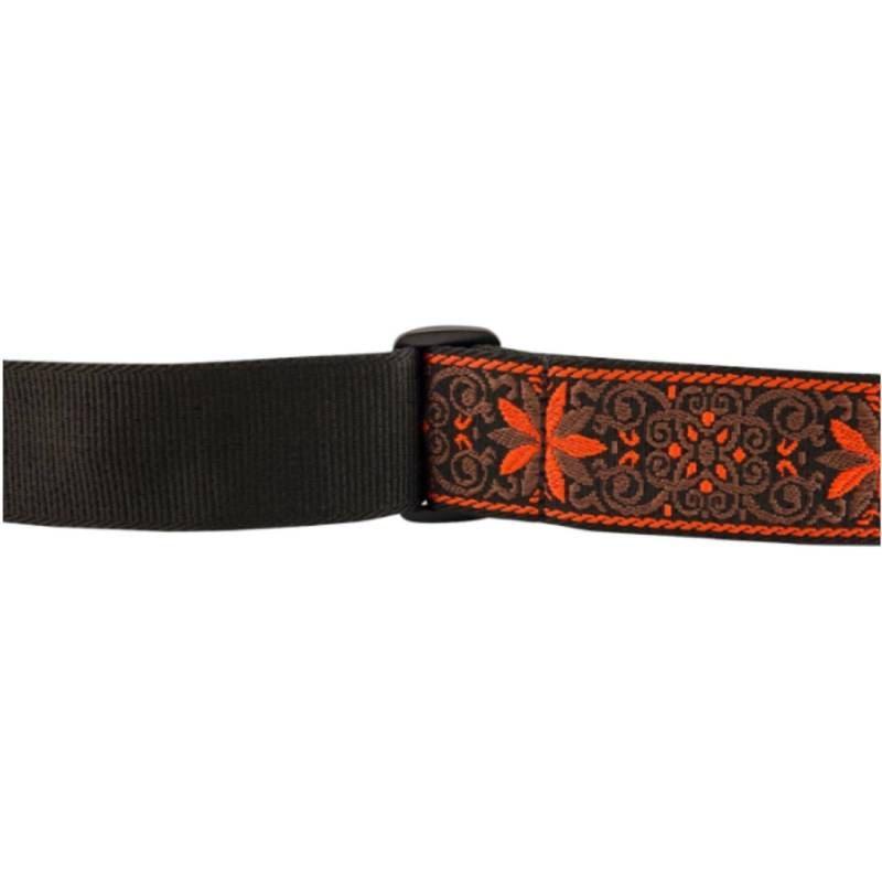Ремень для гитары FENDER STRAP 2" PASADENA WOVEN ORANGE WALLFLOWER