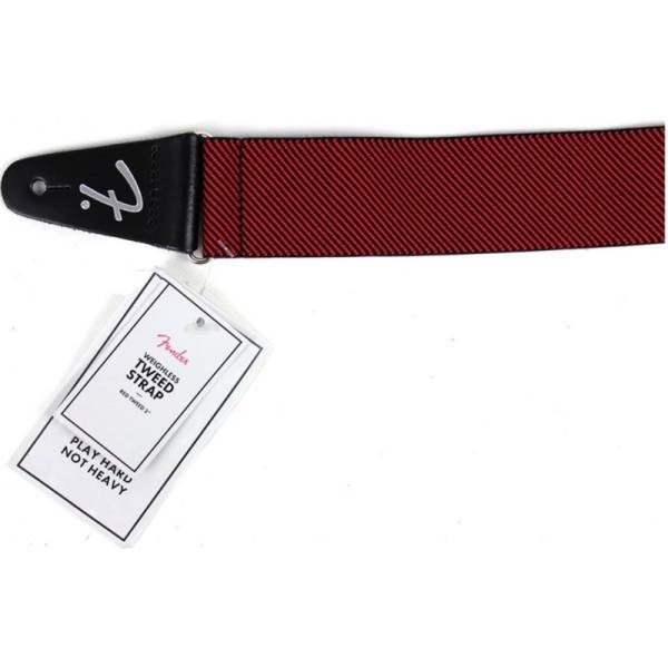 Ремень для гитары FENDER STRAP 2" WEIGHLESS TWEED RED
