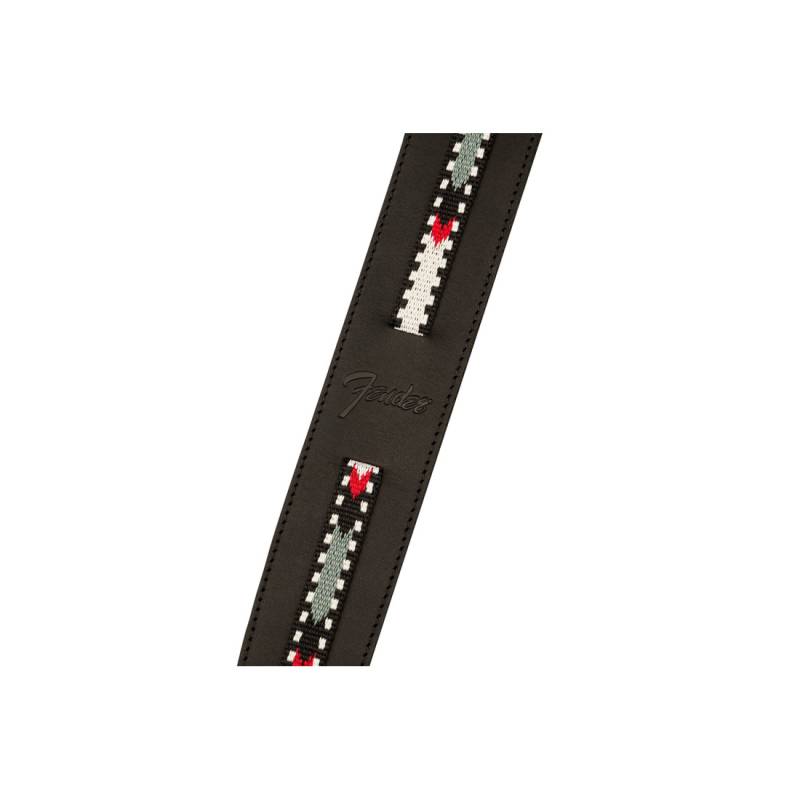 Ремінь для гітари FENDER STRAP ACOUSTIC PARAMOUNT LEATHER BLACK