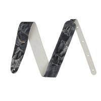Ремень для гитары FENDER STRAP TIE DYE LEATHER BLACK