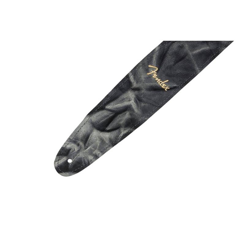 Ремень для гитары FENDER STRAP TIE DYE LEATHER BLACK