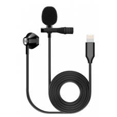 Мікрофон петличний Fzone KM-06 LAVALIER MICROPHONE W/ EARPHONE (Lighting)