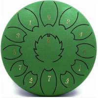 Глюкофон FZONE STD10I13N Green STEEL TONGUE DRUM