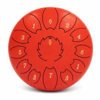 Глюкофон FZONE STD10I13N Red STEEL TONGUE DRUM