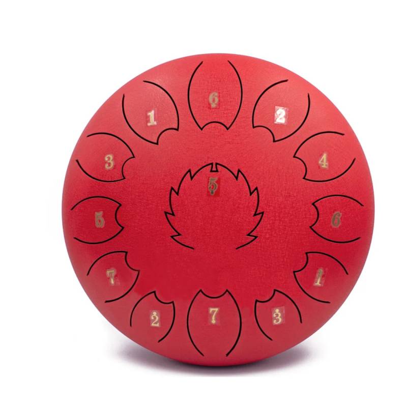 Глюкофон FZONE STD12I13N Red STEEL TONGUE DRUM