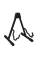 Стойка для гитары GATOR FRAMEWORKS GFW-GTRA-4000 "A" Style Guitar Stand