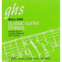 Струни для класичної гітари GHS 2050W Silver Alloy Ball End High Tension