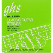 Струни для класичної гітари GHS 2050W Silver Alloy Ball End High Tension