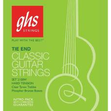 Струни для класичної гітари GHS 2100W Tie End Hard Tension