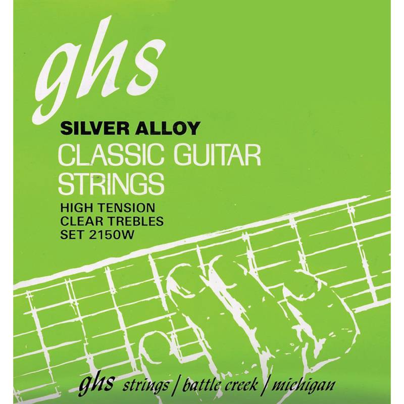 Струни для класичної гітари GHS 2150W Silver Alloy High Tension