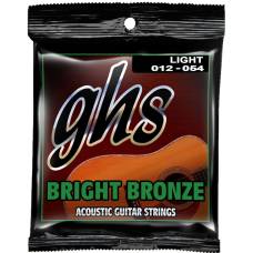 Струны для акустической гитары GHS BB30L Bright Bronze Light 12/54