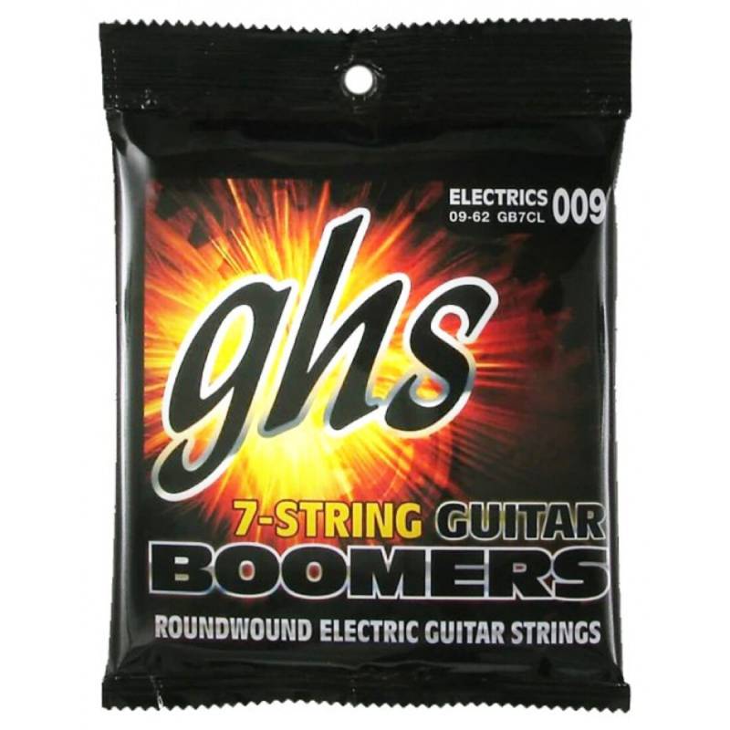 Струны для электрогитары GHS GB7CL Boomers Custom Light 7-Strings 9/62