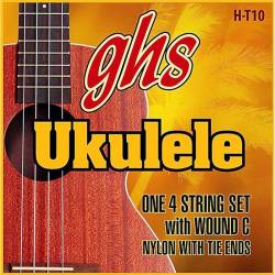 Струни для укулеле GHS H-T10 Black Nylon Tenor Wound C Tie End