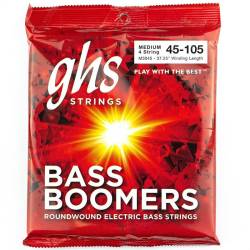 Струны для бас-гитары GHS M3045 Boomers Roundwound Medium 45/105