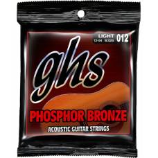 Струни для акустичної гітари GHS S325 Phosphor Bronze Light 12/54