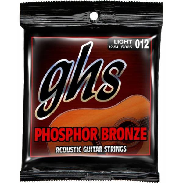 Струны для акустической гитары GHS S325 Phosphor Bronze Light 12/54
