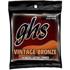 Струни для акустичної гітари GHS VN-M Vintage Bronze Medium 13/56