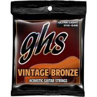 Струны для акустической гитары GHS VN-UL Vintage Bronze Ultra Light 10/46
