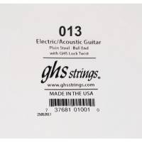 Струна GHS 013 Plain Steel  Ball End .013