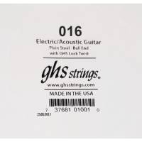 Струна GHS 016 Plain Steel  Ball End .016