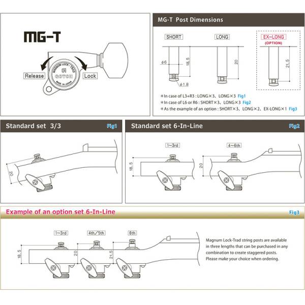 Колки GOTOH SG301-04L MG-T B