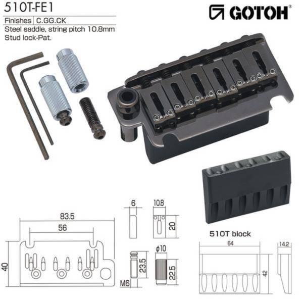 Тремоло GOTOH 510T-FE1 (CK)