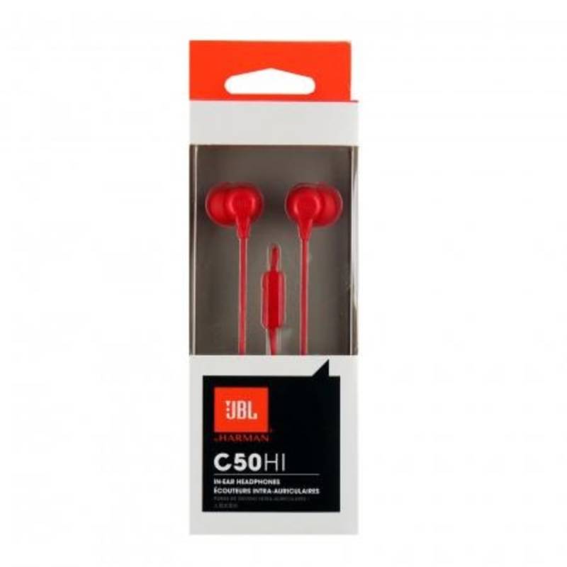 Навушники звичайні JBL C50HI RED