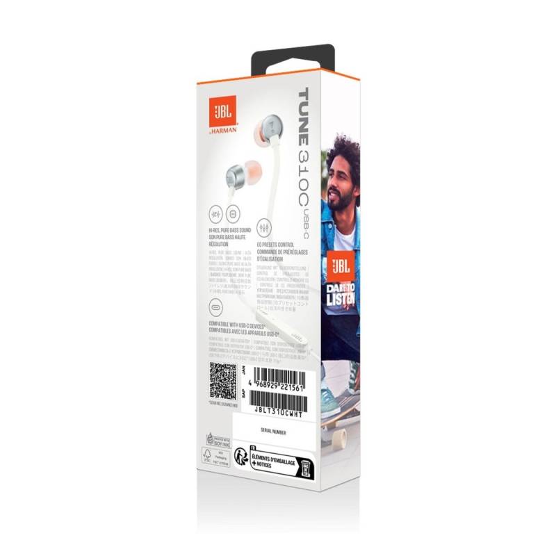 Наушники открытые JBL TUNE 310C WHITE
