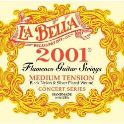 Струны для классической гитары La Bella 2001FM Flamenco Medium Tension