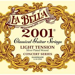 Струни для класичної гітари La Bella 2001L Silver Plated Light Tension