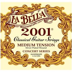 Струни для класичної гітари La Bella 2001M Silver Plated Medium Tension