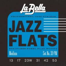 Струны для электрогитары La Bella 20PM Jazz Flats Medium 13/53