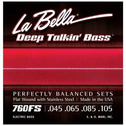 Струны для бас-гитары La Bella 760FS Flat Wound Stainless Steel 45/105 Струны для бас-гитары La Bella 760FS Flat Wound Stainless Steel 45/105