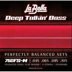 Струни для бас-гітари La Bella 760FSM